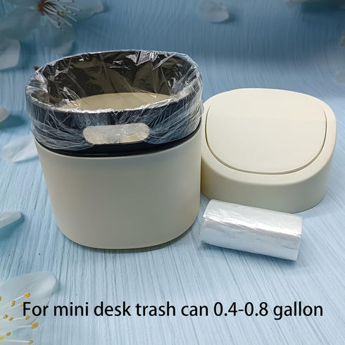 0.5 Gallon Mini Trash Bags, 240Pcs Clear Garbage Bags for Tiny Bathroom Trash Can, Fit 0.4-0.8 Gal