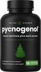 Pycnogenol French Maritime Pine Bark Extract - 60 Capsules for Blood Flow & Nitric Oxide Production, Vegan & Non-GMO