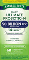 Nature's Truth Probiotic 50 Billion CFU | 200mg Prebiotics | 60 Capsules | Vegetarian, Non-GMO & Gluten-Free Supplement
