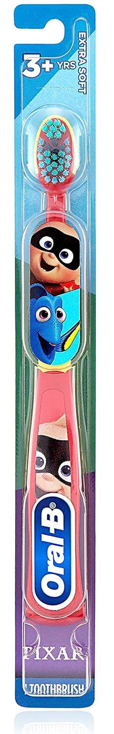 Hippie Hype Kids Manual Toothbrush, Extra Soft Bristles, for Children 3+, Pack of 6 (Characters Vary)