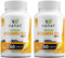 HAYAT Vitamins Vegan Natural Vitamin D, 2400 IU, D2, Certified Halal, Pack of 2