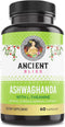 Ancient Bliss Ashwagandha Capsules with L-Theanine & Black Pepper Extract, Energy & Mood Support Supplement for Adults