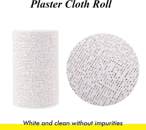 Falling in Art Plaster Cloth Rolls, 500gsm Plaster Strip, 4inch x180inch, Plaster Gauze Bandages for Craft Projects,