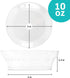 PLASTICPRO 10 oz Hard plastic Soup Bowls - Ice cream Bowls premium Quality Disposable Clear Bowl Pack of 20