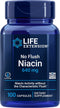 Life Extension No Flush Niacin, B3 for Heart Health, Cholesterol & Energy Support, Non-GMO, 100 Capsules