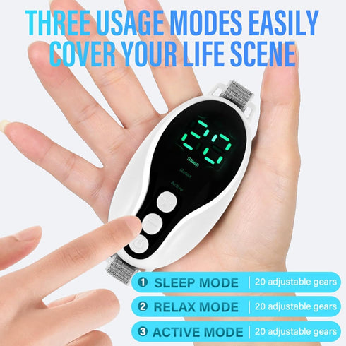 Sleep Aid Device Handheld Low Frequency Pulse of microcurrent Sleep Machine Insomnia Relief Anxiety Help Sleep (White