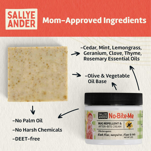 SALLYEANDER No Bite Me! Cream & Soap Gift Set
