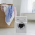 VILLCASE Large Capacity Laundry Powder Box, Metal Washing Machine Shaped Container with Handle