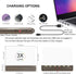 LUXSWAY Rechargeable 3X Full Page Magnifier for Reading - Illuminated Magnifying Glass with 12 Super Bright LEDs,