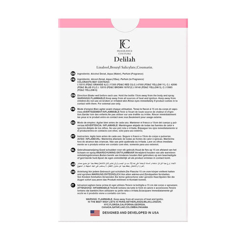 Hybrid & Company Delilah | Compelling Captivating Floral Scent Perfume for Women, 3.4 Fl Oz