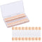 MORGLES 50pcs Disposable Eyeshadow Applicators, Double Sided Sponge Applicators with Clear Box
