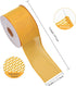 Yellow Burlap Wired Ribbon, 2 1/2 inch, 10 Yard, Jute for Decoration Bows Craft Gift Wrapping