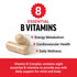 FORCE FACTOR Vitamin B Complex to Support Energy, Vitality, and Heart Health, Includes Vitamin B1, Vitamin B2, Vitamin B3, Vitamin B6, Vitamin B12, and More, Vegan, Non-GMO, 60 Vegetable Capsules