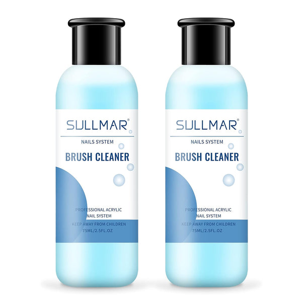 Nail Brush Cleaner 5fl.oz 150ml, Quickly Clean Nail Art Brush and Conditioner for DIY Salon at Home