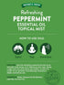 Nature's Truth Peppermint Essential Oil Spray, 2.4 Fluid Ounces, Plant Based & Non-GMO