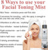 Organic Hydrating Toner for Face - Anti-Aging Rose Water, Witch Hazel & Aloe Vera Facial Mist