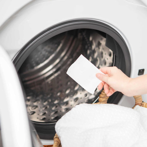 Laundry Sheets, 40 Loads - Unscented, Low Waste, Plastic Free, All Natural Hypoallergenic Soap Detergent for Travel