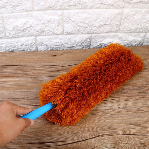 Washable Anti-Static Duster, Soft Microfiber Cleaning Tool for Home Furniture and Car (Dark Brown)