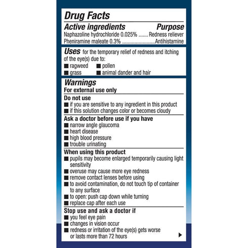 Naphcon A Allergy Eye Relief Eye Drops, 0.5 oz, 1 Ct