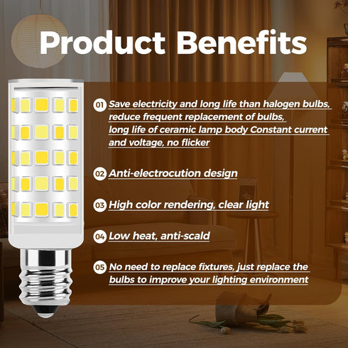 Mirror Replacement Incandescent Bulbs 20W for Conair Makeup Mirror, 10x Double Sided LED Bulbs (2Pack)