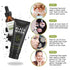 SHVYOG Blackhead Peel Off Face Mask - 3-in-1 Remover with Brush & Tea Tree Oil Serum, Charcoal Mask (100g+30ml)
