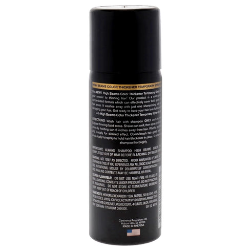 Salon Grafix High Beams Temporary Spray - Color Thickener, Black, Unisex, 2.7 oz Hair Color