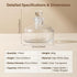 TUPANDY 200ml/6.6oz Refillable Glass Aromatherapy Diffuser Bottle, Clear
