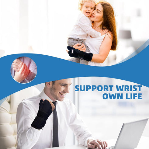 JUPITER Carpal Tunnel Wrist Brace with Thumb Support, Day & Night Thumb Spica Splint for Right Hand, Ideal for De