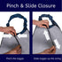 Pinch Adjustable Adult Bibs with & Slide Closure Eliminates Need for Snaps