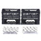 Parker Premium Platinum 1/2 Blades - 200 Count for Professional Barber Razors, Shavette Razors, Disposable Blade