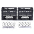 Parker Premium Platinum 1/2 Blades - 200 Count for Professional Barber Razors, Shavette Razors, Disposable Blade