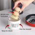 ONTUBE Ceramic Dish Brush Holder, Farmhouse Scrub Brush Holder Dishwashing Brush Stand, Soap Dispensing Kitchen Brushes