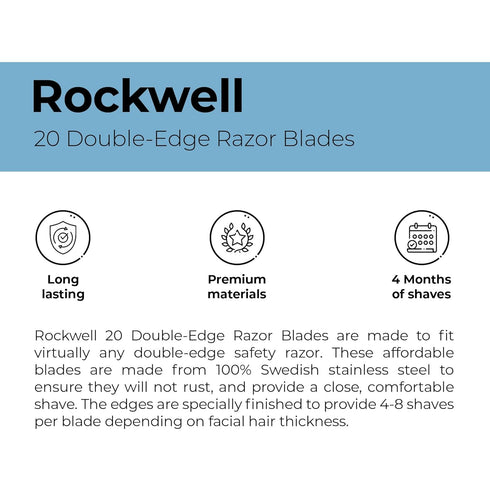 Precision-Crafted Swedish Stainless Steel Double-Edge Safety Razor Blades - Superior Sharpness for Smooth, Close Shaves