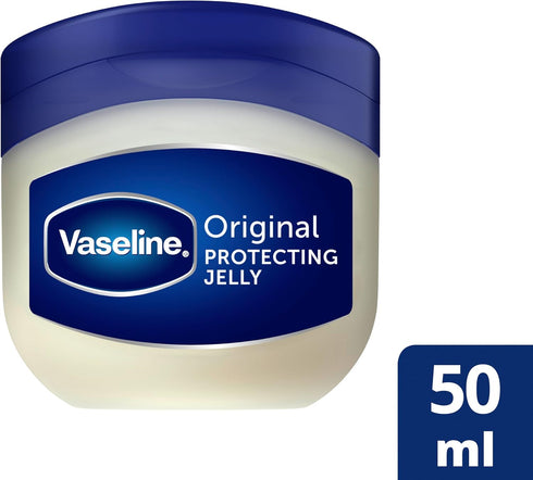 Vaseline Unscented Petroleum Jelly, 50ml, Whole Body Moisturizer for Dry Skin, 1.69oz
