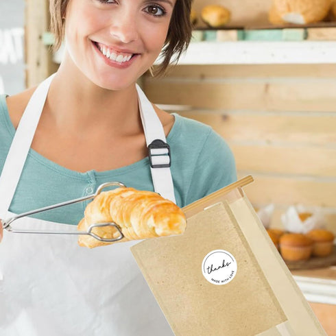 WKNGM 50PCS Bread,Sourdough,Cookie,Muffin,Bagels(5.1 3.9 11 Inches) Paper Bread Bags, Bread Bags for Homemade Bread