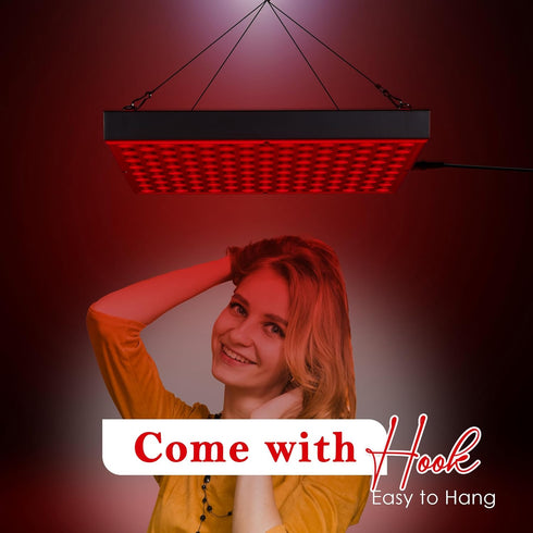 LED Red Light Therapy for Face and Body - 45W LED Panel for Skin Care, Hair Growth, Pain Relief of Muscles
