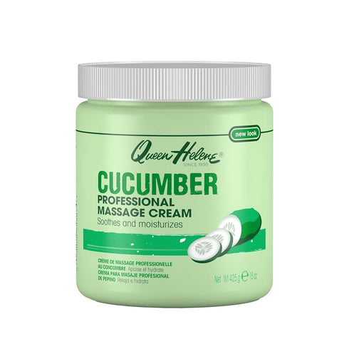 Queen Helene Cucumber Professional Massage Cream Cooling Hydration That Refreshes, Softens & Revives Skin