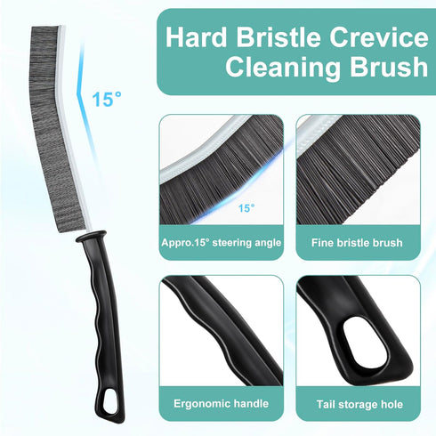 Crevice Cleaning Brush - Hard-Bristled Multifunctional Tool for Bathroom Kitchen Tiles, 5pcs Dead Corners Brushes