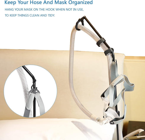 LONYEON CPAP Hose Holder - CPAP Hose Hanger for Bed Avoid Tangling and Prevent Blockage,Keeps The Air Hose Up and Away