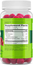 NATURELO Magnesium Citrate Gummies, Natural Berry Flavor, 60 Vegetarian Gummies for Calm & Relaxation Support