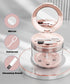 MURRI&MURRDI Retainer Case, Denture Bath Box with Strainer Basket, Mouth Guard Case, Braces Cleaner Cup, Cute Denture Holder Retainer Storage Soak Container for Travel (Pink) by MURRI&MURRDI
