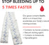 First Aid Advanced Quick Clotting Combat Gauze, Flexible Hemostatic Wound Packing Gauze, 3" x 12.5'