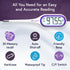 iProven Basal Body Thermometer with Backlight, High Precision BBT for Ovulation Tracking, 30 Memory Recall