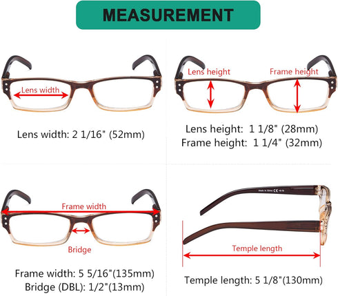 Eyekepper Reading Glasses - 4 Pack with Two-Tone Reader Sunglasses for Men, Women Reading Under The Sun