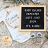 Set Pregnancy Announcement, Baby Announcement Ideas Include Felt Letter Board, Baby Onesie, Booties, Photo Frame