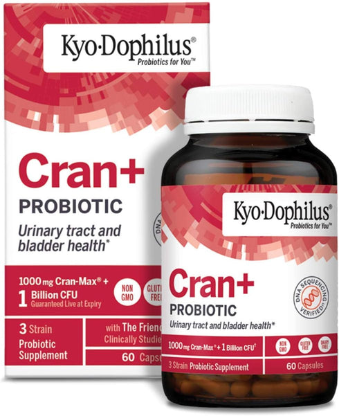 Kyo-Dophilus Cran+ Probiotic - Urinary Tract and Bladder Health*, 60 Capsules