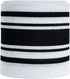 TONIFUL 2.5 Inch Black and White Striped Wired Edge Ribbon, 6 Yds, for Gift Wrapping, Wreath Bows, Crafts
