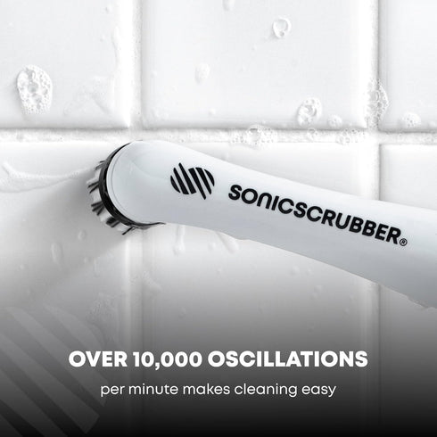 SonicScrubber Household Cleaning Brush Power Scrubber - Electric Spin Scrubber Brush for Home, Kitchen & Bathroom