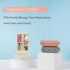 YIXIAN 146 7 1 Pack(Large)) Pill Organizer with Medicine Labels Labels Travel Daily Pill Container Mini Medication