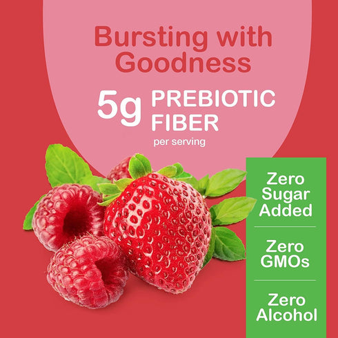 YUM-V'S Prebiotic Fiber Gummies for Adults & Kids, 5g Digestive Aid, Keto Friendly, No Sugar Added (90 Count, Pack of 2)